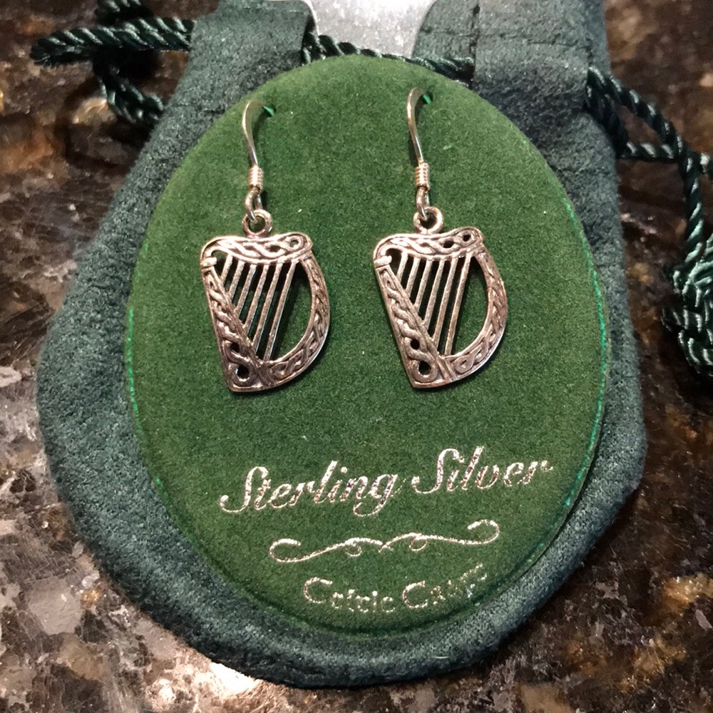 Sterling silver Irish earrings